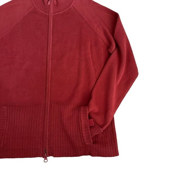 Covington ~Women’s Rust Color Zipped Sweater Jacket ~ Made in Japan ~ size L - Picture 12 of 12